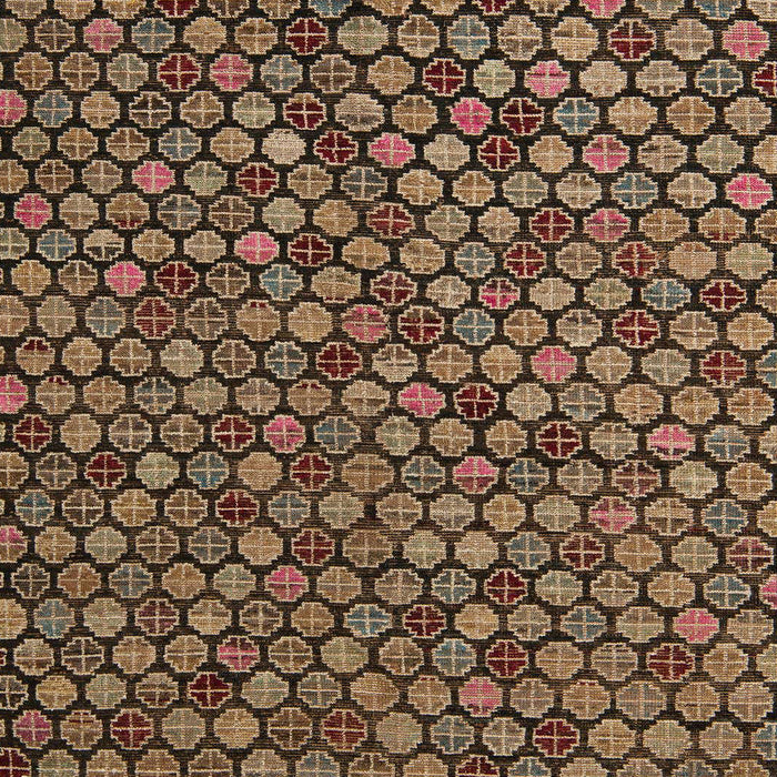 Machine Washable Abstract Bakers Brown Rug, wshabs5392