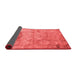 Abstract Red Modern Area Rugs