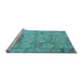 Sideview of Machine Washable Abstract Light Blue Modern Rug, wshabs5393lblu