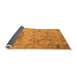 Sideview of Abstract Orange Modern Rug, abs5393org