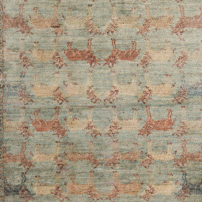 Abstract Dark Gold Brown Modern Rug, abs5393