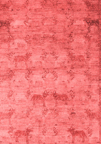 Abstract Red Modern Rug, abs5393red