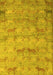 Abstract Yellow Modern Rug, abs5393yw