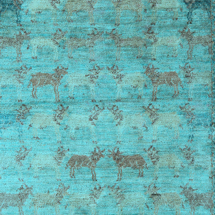 Abstract Light Blue Modern Rug, abs5393lblu