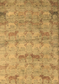 Abstract Brown Modern Rug, abs5393brn