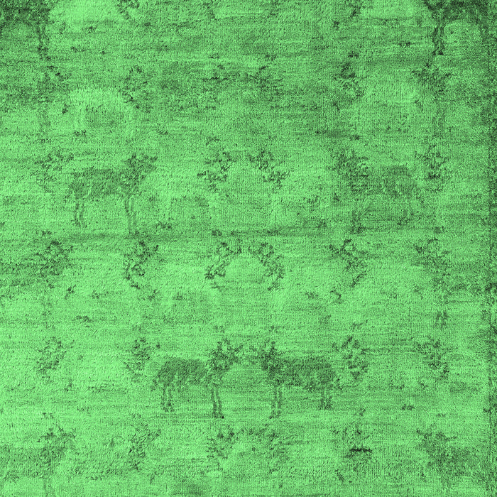 Abstract Emerald Green Modern Rug, abs5393emgrn