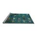 Sideview of Machine Washable Abstract Light Blue Modern Rug, wshabs5394lblu