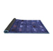 Sideview of Abstract Blue Modern Rug, abs5394blu