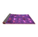 Sideview of Abstract Purple Modern Rug, abs5394pur