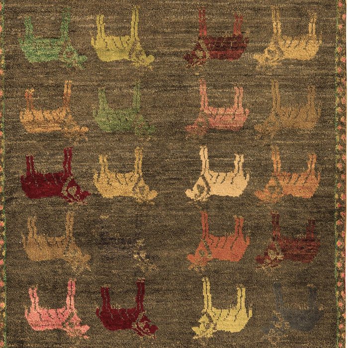 Abstract Brown Modern Rug, abs5394brn