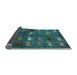 Sideview of Abstract Light Blue Modern Rug, abs5394lblu