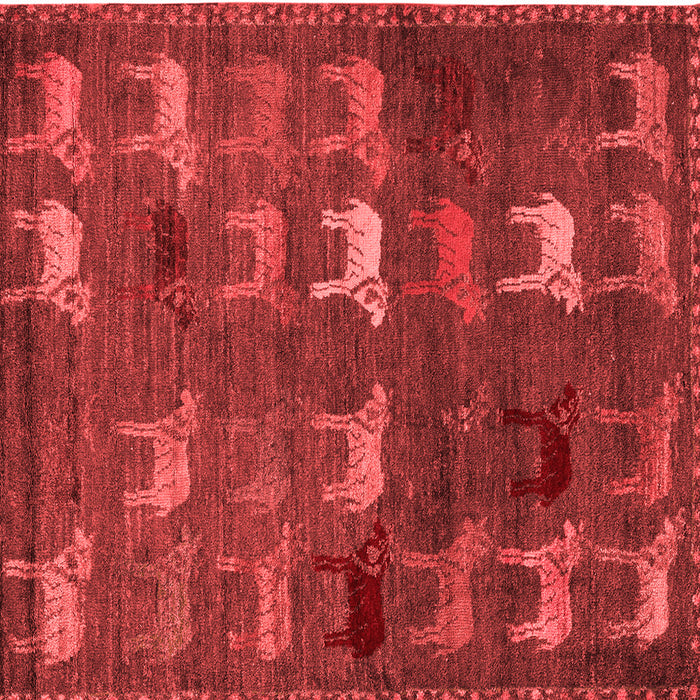 Abstract Red Modern Rug, abs5394red