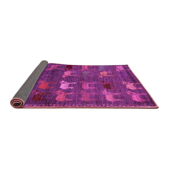 Sideview of Abstract Pink Modern Rug, abs5394pnk