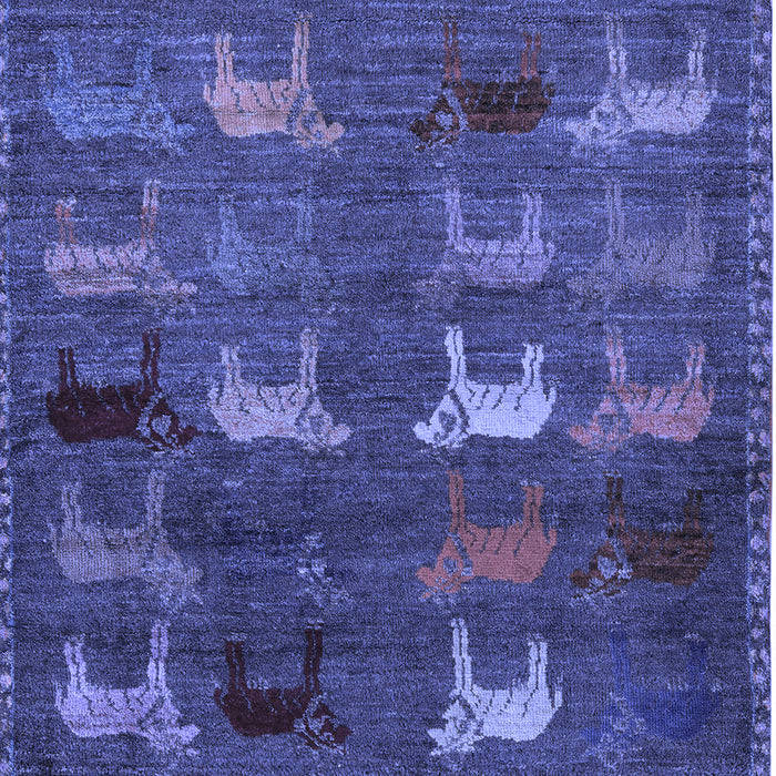 Abstract Blue Modern Rug, abs5394blu