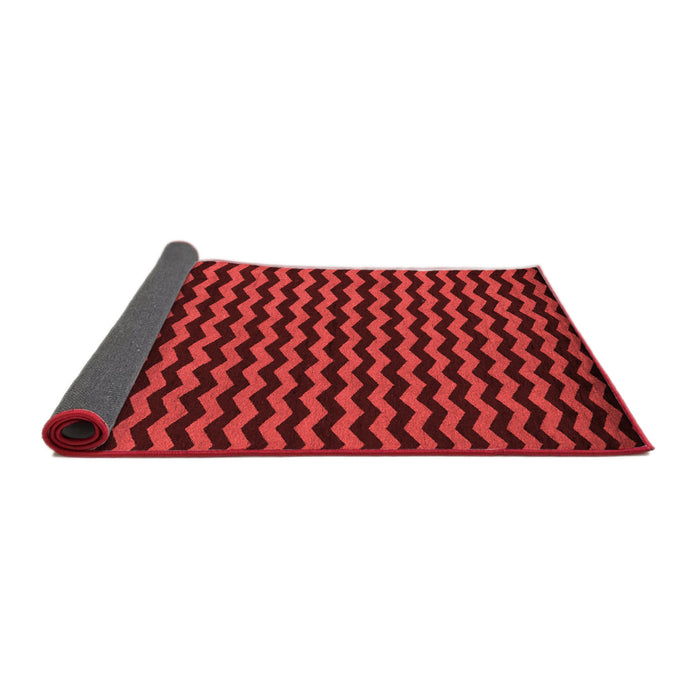 Abstract Red Modern Area Rugs
