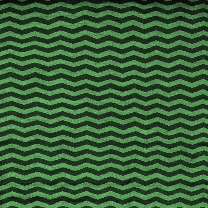 Square Abstract Emerald Green Modern Rug, abs5395emgrn