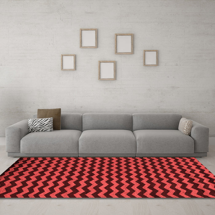 Modern Red Washable Rugs