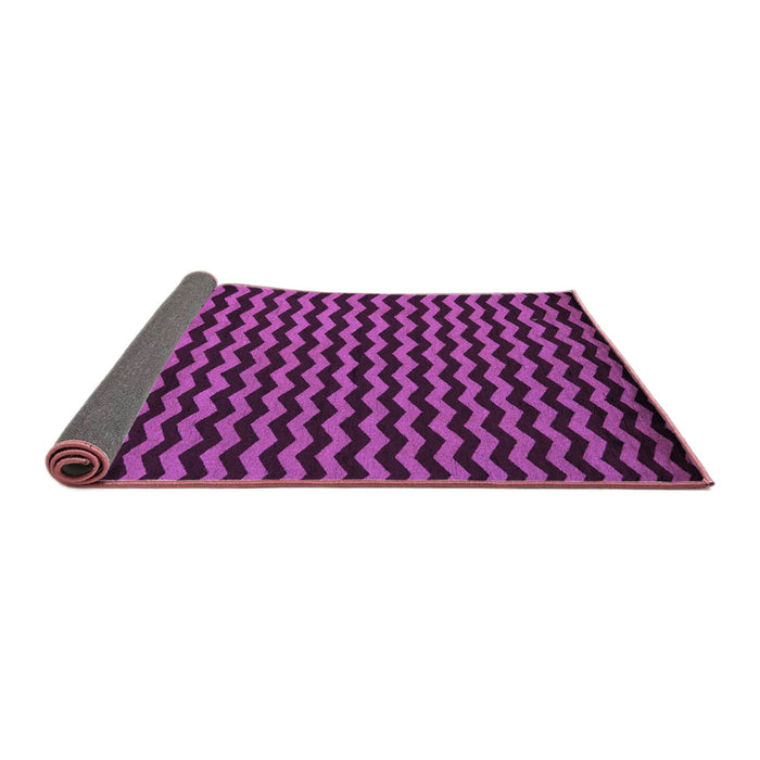 Sideview of Abstract Purple Modern Rug, abs5395pur