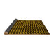 Sideview of Abstract Yellow Modern Rug, abs5395yw