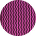 Round Abstract Pink Modern Rug, abs5395pnk