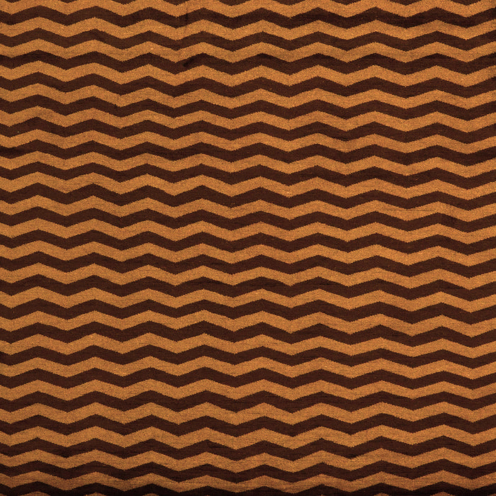 Square Abstract Orange Modern Rug, abs5395org