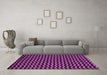 Machine Washable Abstract Purple Modern Area Rugs in a Living Room, wshabs5395pur