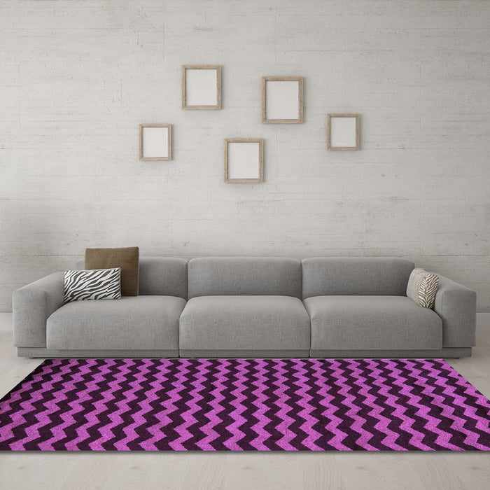 Machine Washable Abstract Purple Modern Area Rugs in a Living Room, wshabs5395pur
