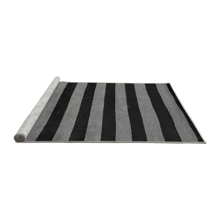 Sideview of Machine Washable Abstract Gray Modern Rug, wshabs5396gry