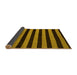 Sideview of Abstract Yellow Modern Rug, abs5396yw