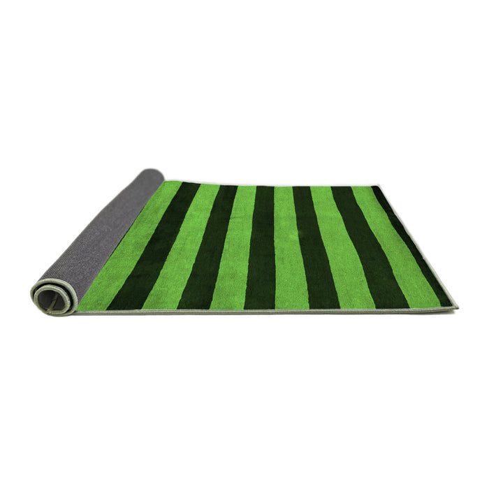 Sideview of Abstract Green Modern Rug, abs5396grn