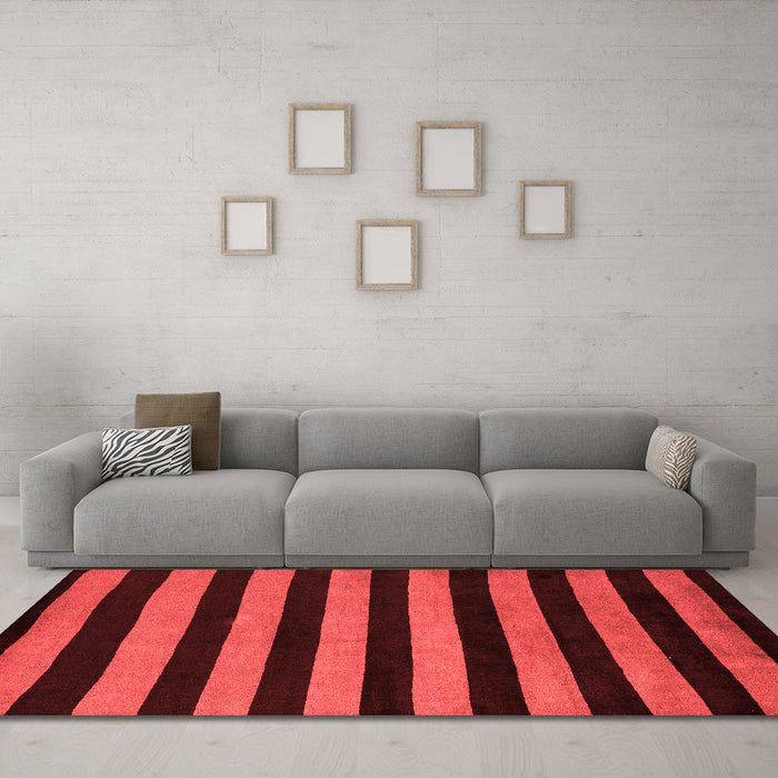 Modern Red Washable Rugs