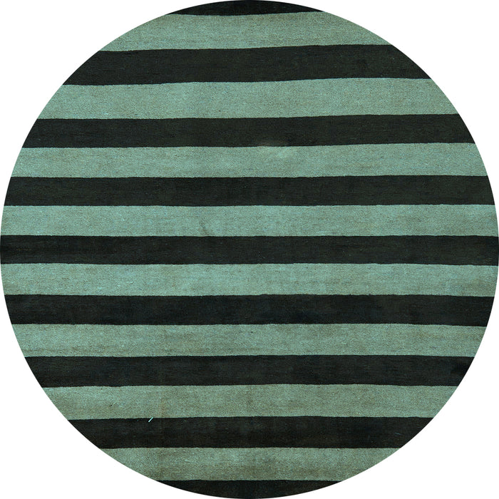 Round Machine Washable Abstract Light Blue Modern Rug, wshabs5396lblu