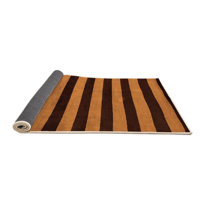 Sideview of Abstract Orange Modern Rug, abs5396org