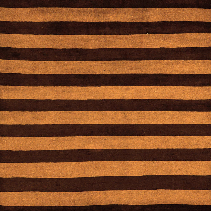 Square Machine Washable Abstract Orange Modern Area Rugs, wshabs5396org