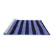 Sideview of Machine Washable Abstract Blue Modern Rug, wshabs5396blu