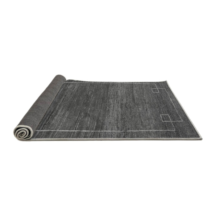 Sideview of Abstract Gray Modern Rug, abs5397gry