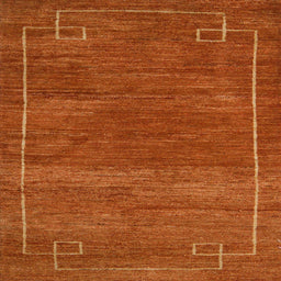 Square Machine Washable Abstract Red Rug, wshabs5397