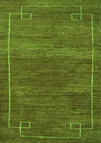 Abstract Green Modern Rug, abs5397grn