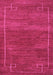 Machine Washable Abstract Pink Modern Rug, wshabs5397pnk