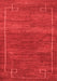 Abstract Red Modern Area Rugs