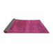 Sideview of Abstract Purple Modern Rug, abs5397pur