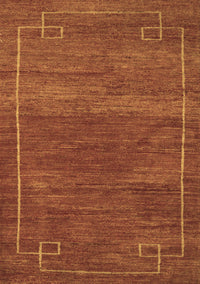 Abstract Brown Modern Rug, abs5397brn