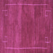 Square Abstract Purple Modern Rug, abs5397pur