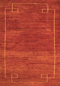 Abstract Orange Modern Rug, abs5397org