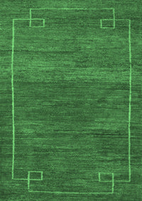 Abstract Emerald Green Modern Rug, abs5397emgrn