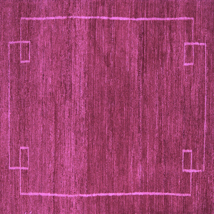 Square Machine Washable Abstract Purple Modern Area Rugs, wshabs5397pur