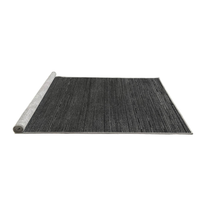 Sideview of Machine Washable Abstract Gray Modern Rug, wshabs5398gry