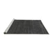 Sideview of Machine Washable Abstract Gray Modern Rug, wshabs5398gry