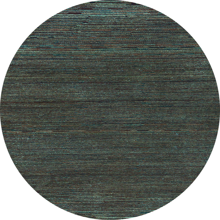 Round Abstract Light Blue Modern Rug, abs5398lblu
