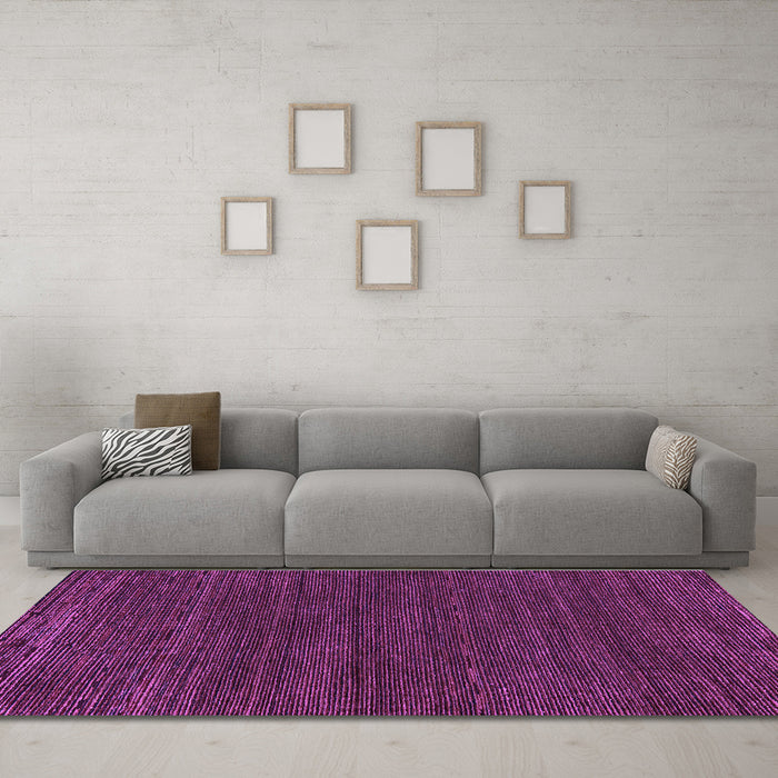Machine Washable Abstract Purple Modern Area Rugs in a Living Room, wshabs5398pur
